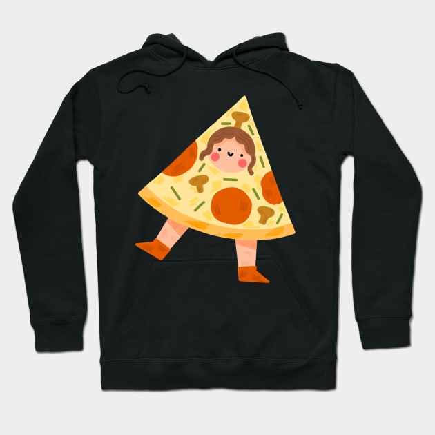 Pizza girl Hoodie by Mangayubecik